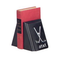 Slant Beveled Bookends - Jet Black